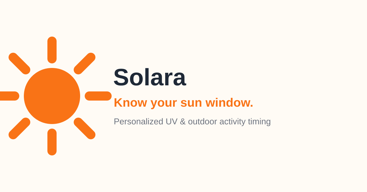 Solara — know your sun window