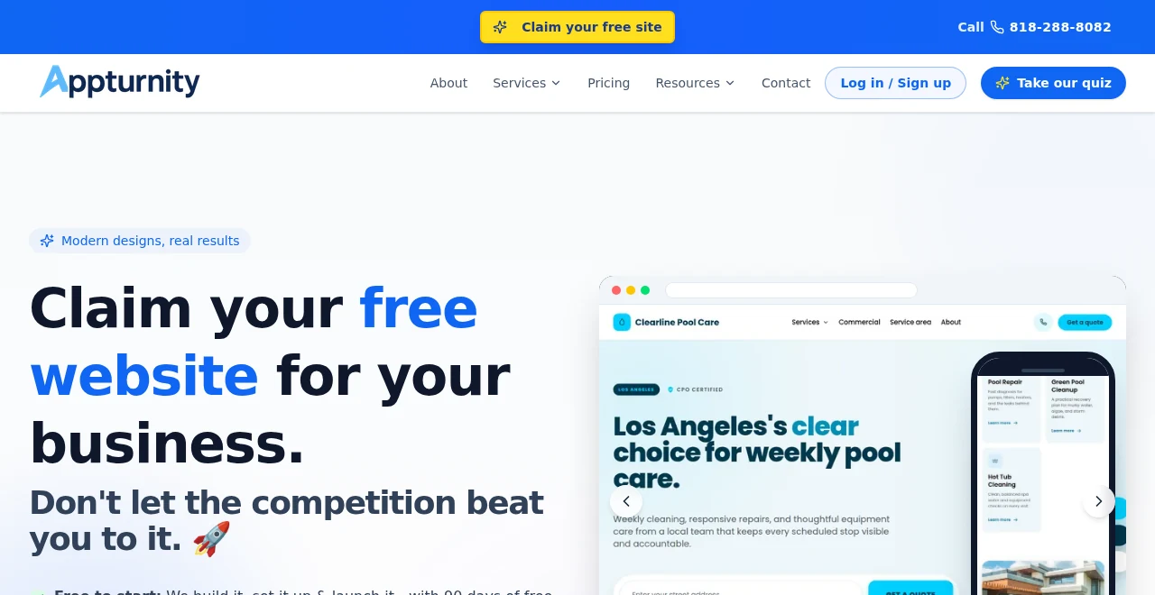 Run a local service business? - site preview